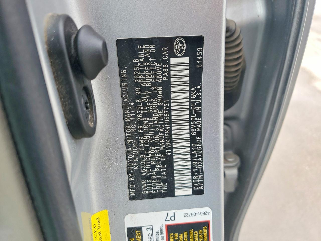 Toyota Camry Xle V6