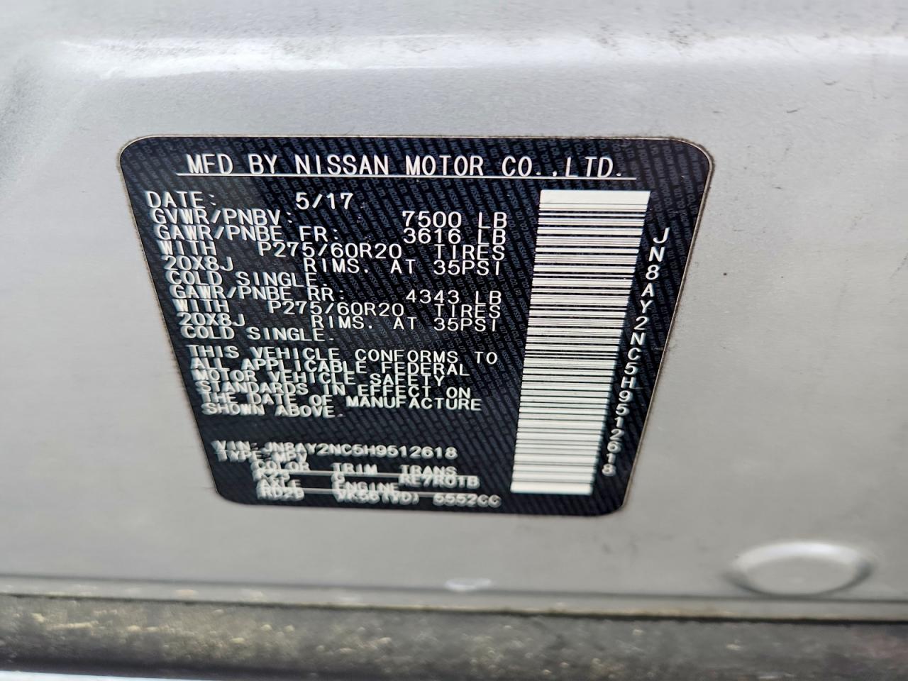 Nissan Armada Sl