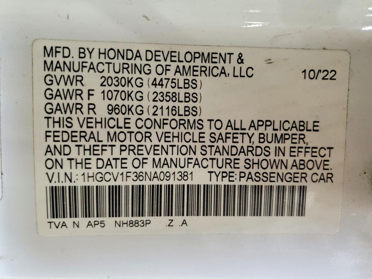 Honda Accord Sport