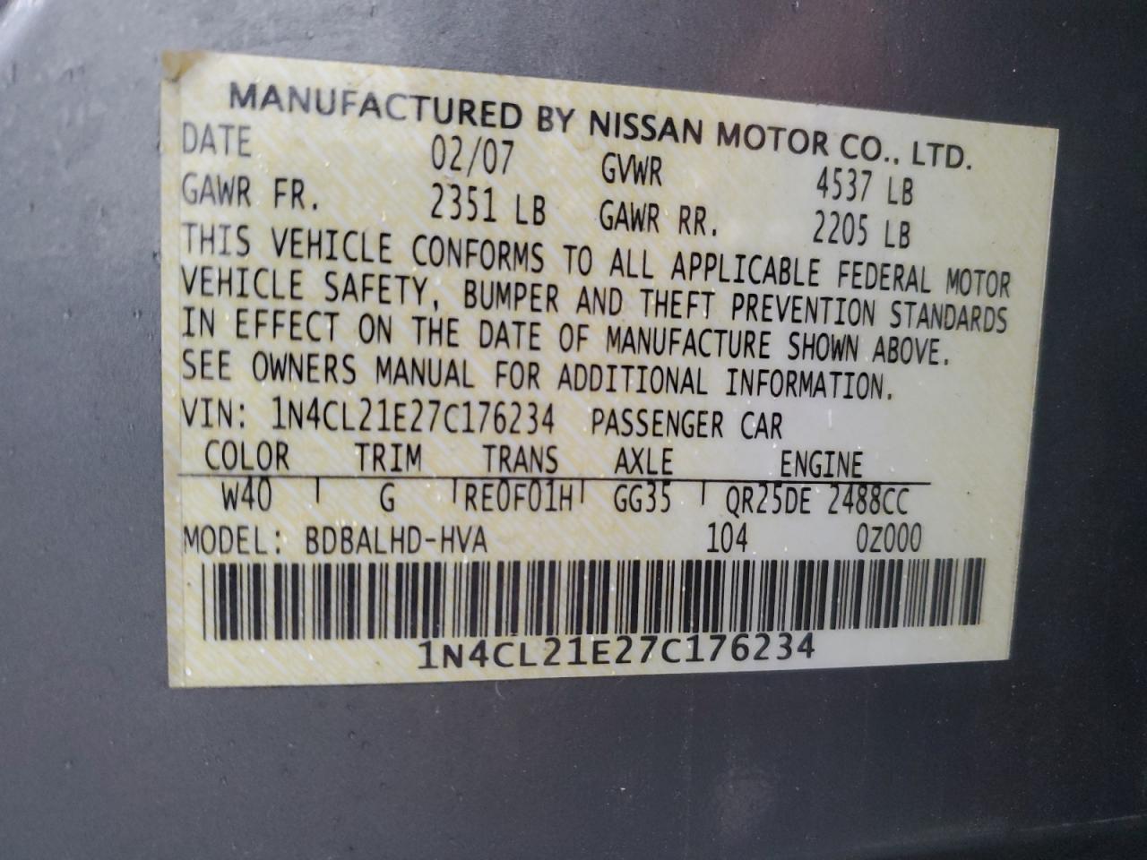 Nissan Altima Hybrid