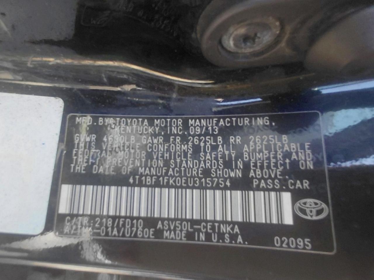 Toyota Camry Le