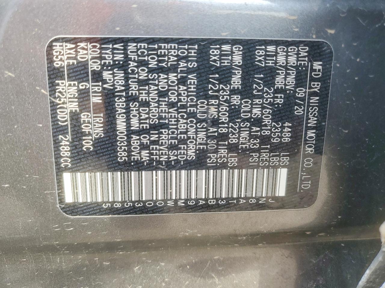 Nissan Rogue Sv