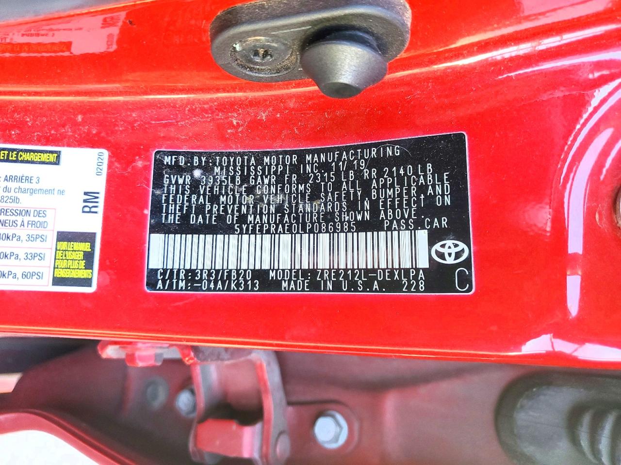 Toyota Corolla Le