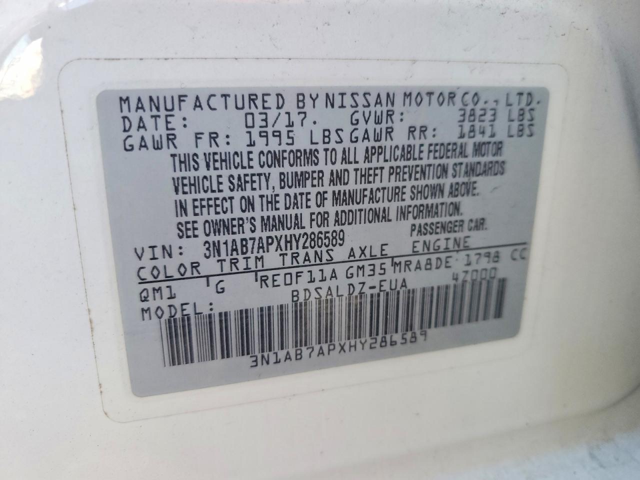 Nissan Sentra Sv