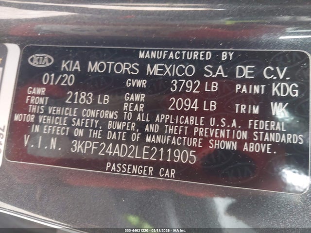 Kia Forte Lxs