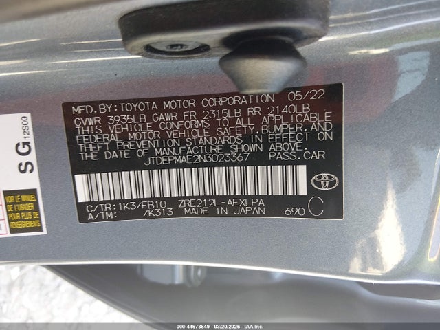 Toyota Corolla Le