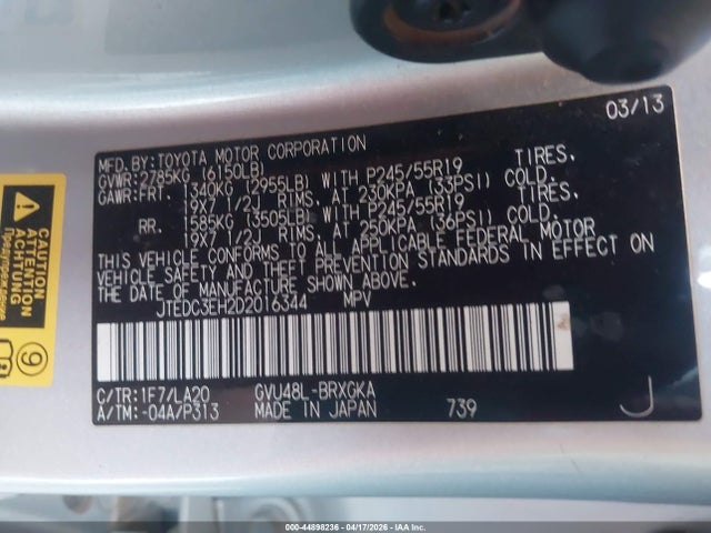 Toyota Highlander Limited V6