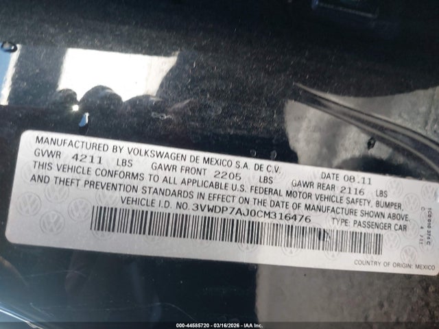 Volkswagen Jetta 2.5l Se