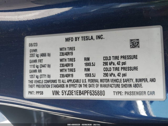 Tesla Model 3 Long Range Dual Motor All-wheel Drive
