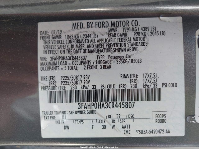 Ford Fusion Se