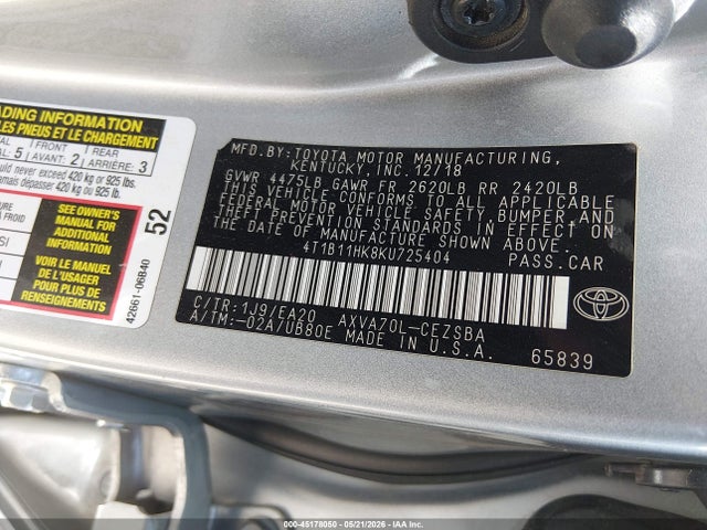 Toyota Camry Se