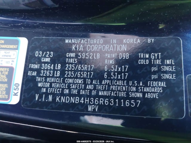 Kia Carnival Lx Seat Package