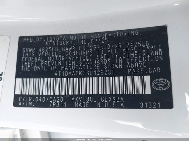 Toyota Camry Se