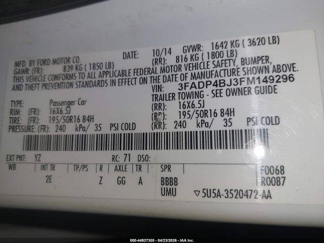 Ford Fiesta Se