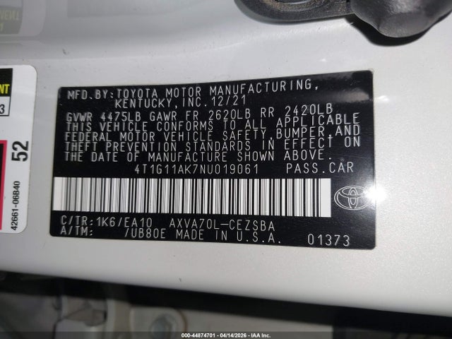 Toyota Camry Se