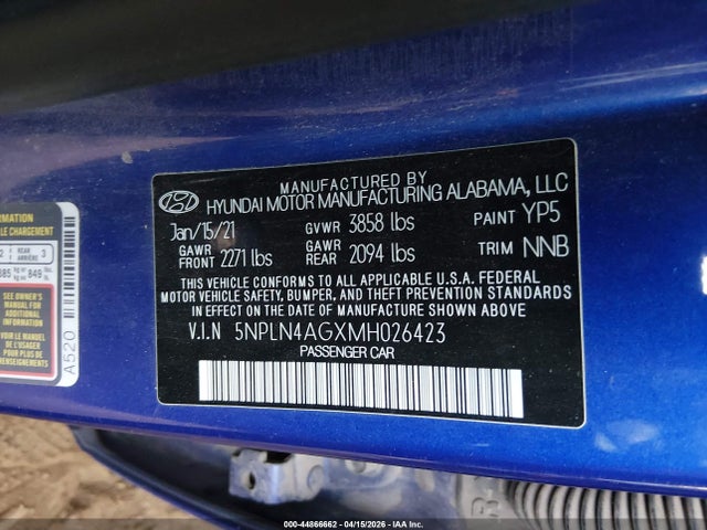 Hyundai ELANTRA Sel