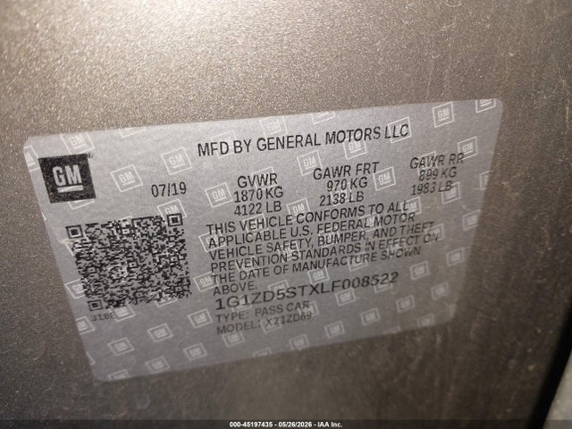Chevrolet Malibu Fwd Lt