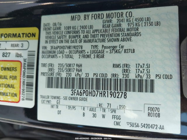 Ford Fusion Se