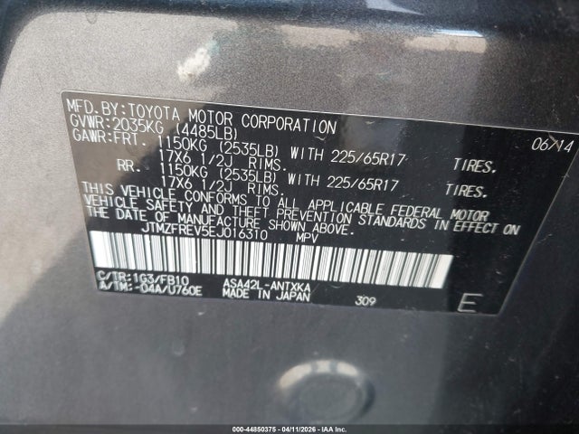 Toyota RAV4 Le
