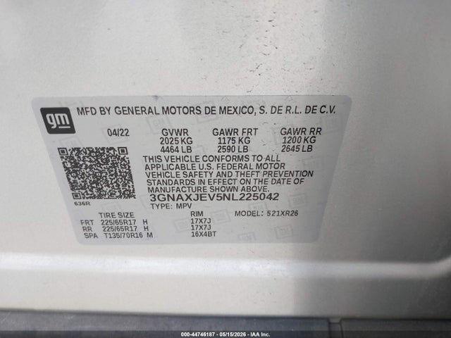 Chevrolet Equinox Fwd 2fl