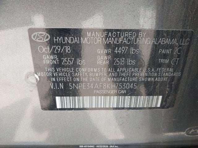 Hyundai SONATA Sel