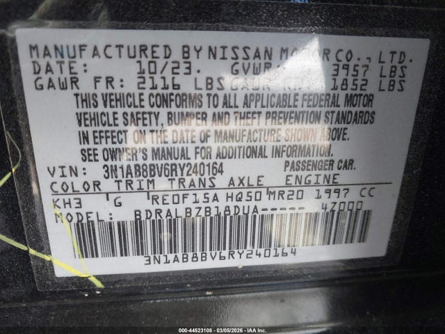 Nissan Sentra S Xtronic Cvt