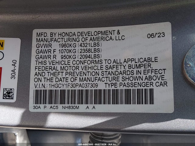 Honda Accord Ex