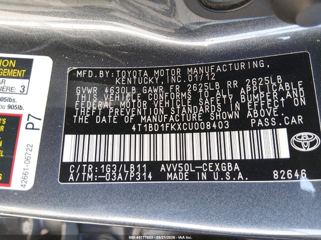 Toyota Camry Xle