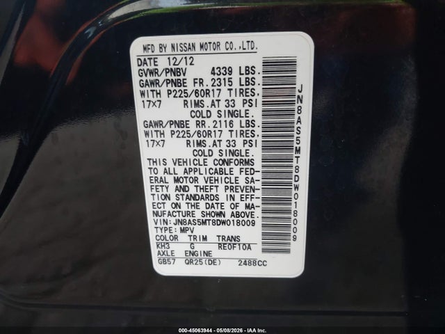 Nissan Rogue Sv