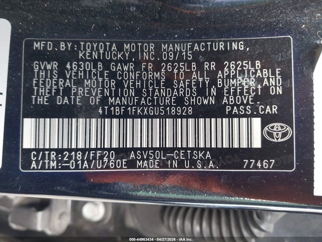 Toyota Camry Se