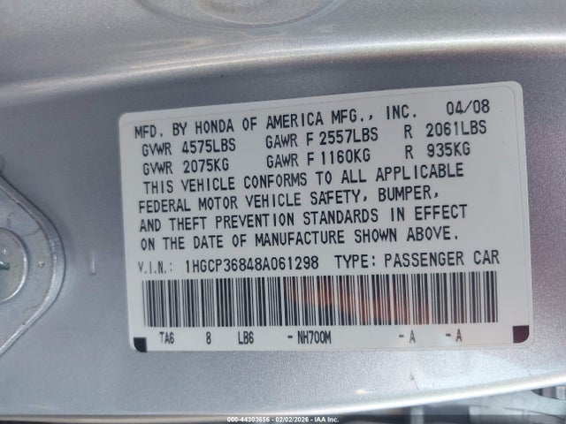 Honda Accord 3.5 Ex-l