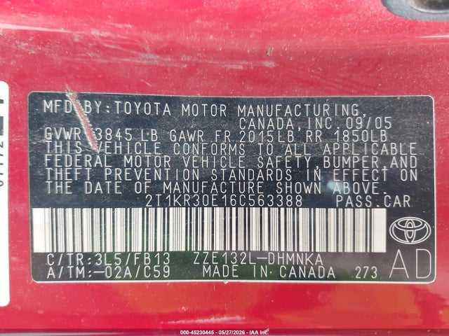 Toyota Matrix Xr