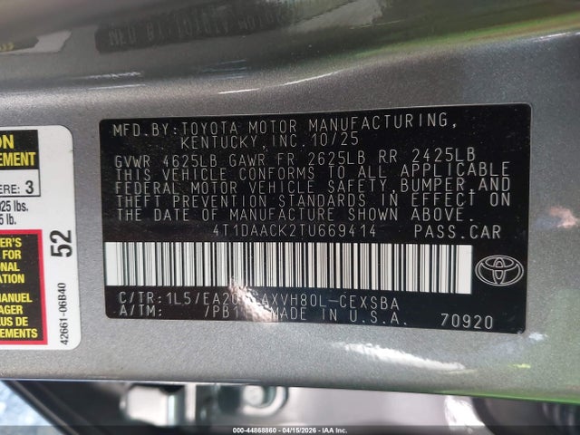 Toyota Camry Se