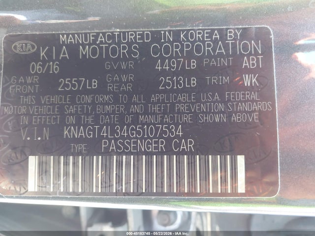 Kia Optima Lx