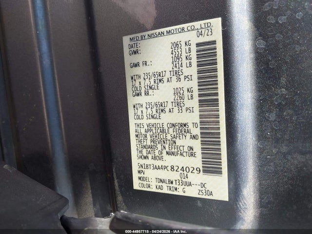 Nissan Rogue S Fwd