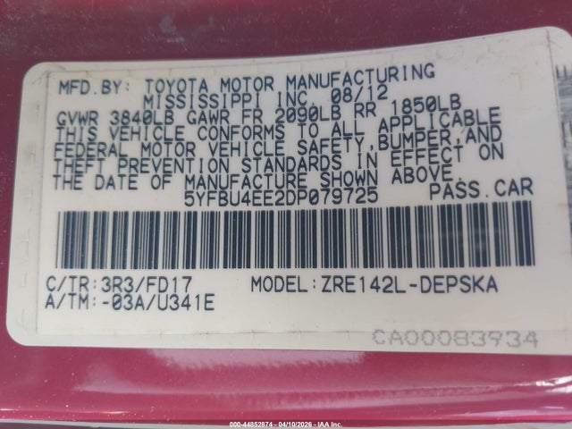 Toyota Corolla S