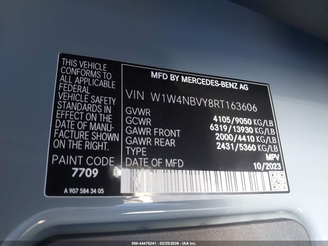 Mercedes-Benz Sprinter 2500 Standard Roof 4-cyl Diesel Ho