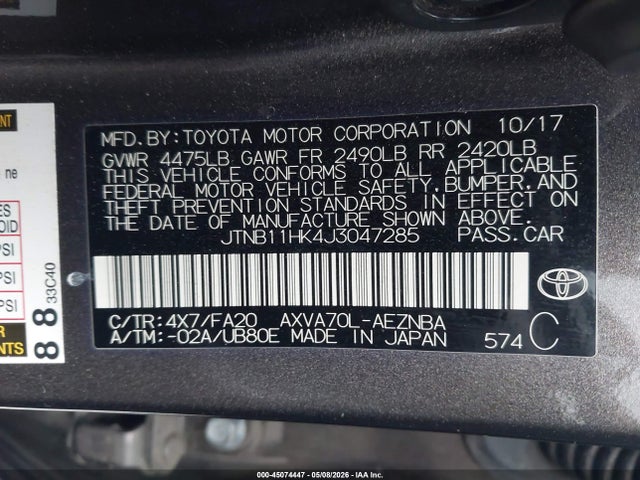 Toyota Camry Le