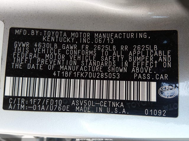 Toyota Camry Le