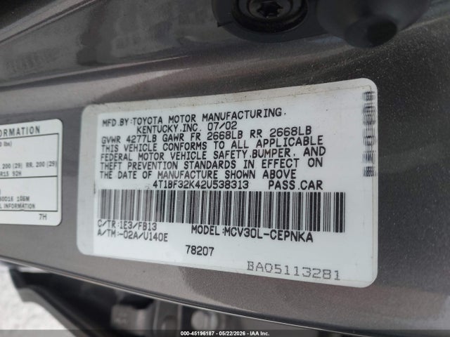 Toyota Camry Le V6