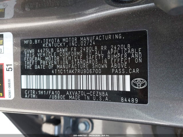 Toyota Camry Le