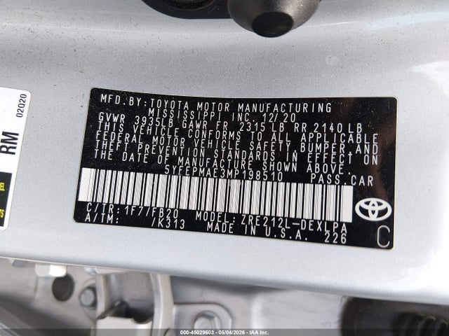 Toyota Corolla Le