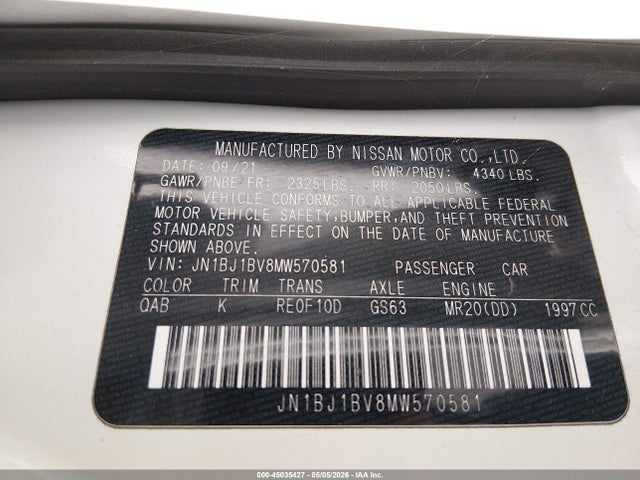 Nissan Rogue Sv Fwd Xtronic Cvt