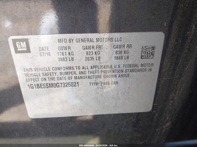 Chevrolet Cruze Lt Auto