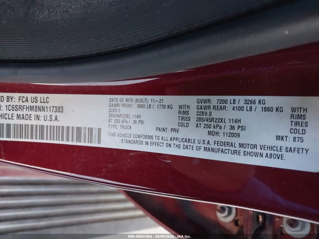 Ram 1500 Limited  4x4 5'7 Box