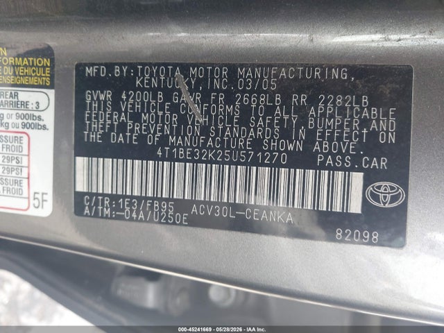 Toyota Camry Le