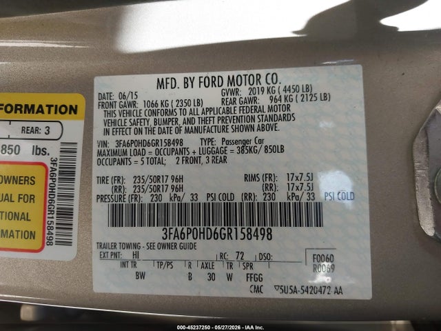 Ford Fusion Se