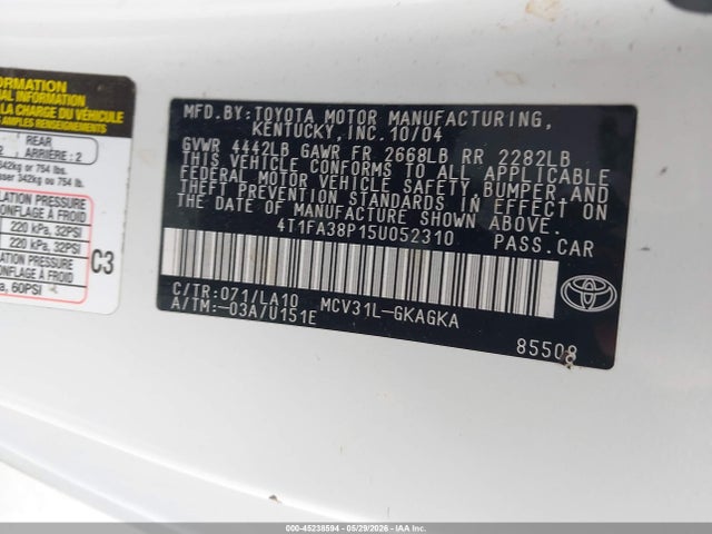 Toyota Camry Sle