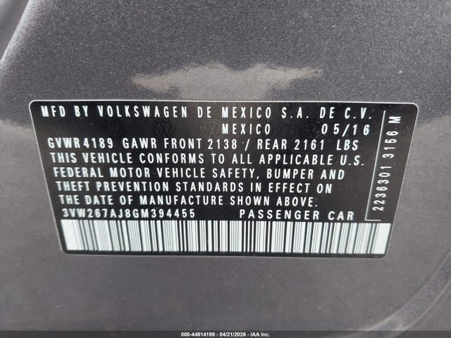 Volkswagen Jetta 1.4t S