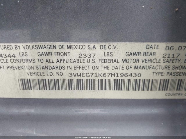 Volkswagen Jetta Wolfsburg Edition